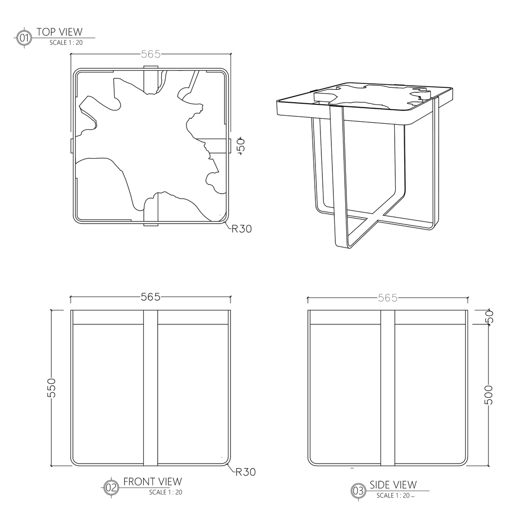 Kullen End Table