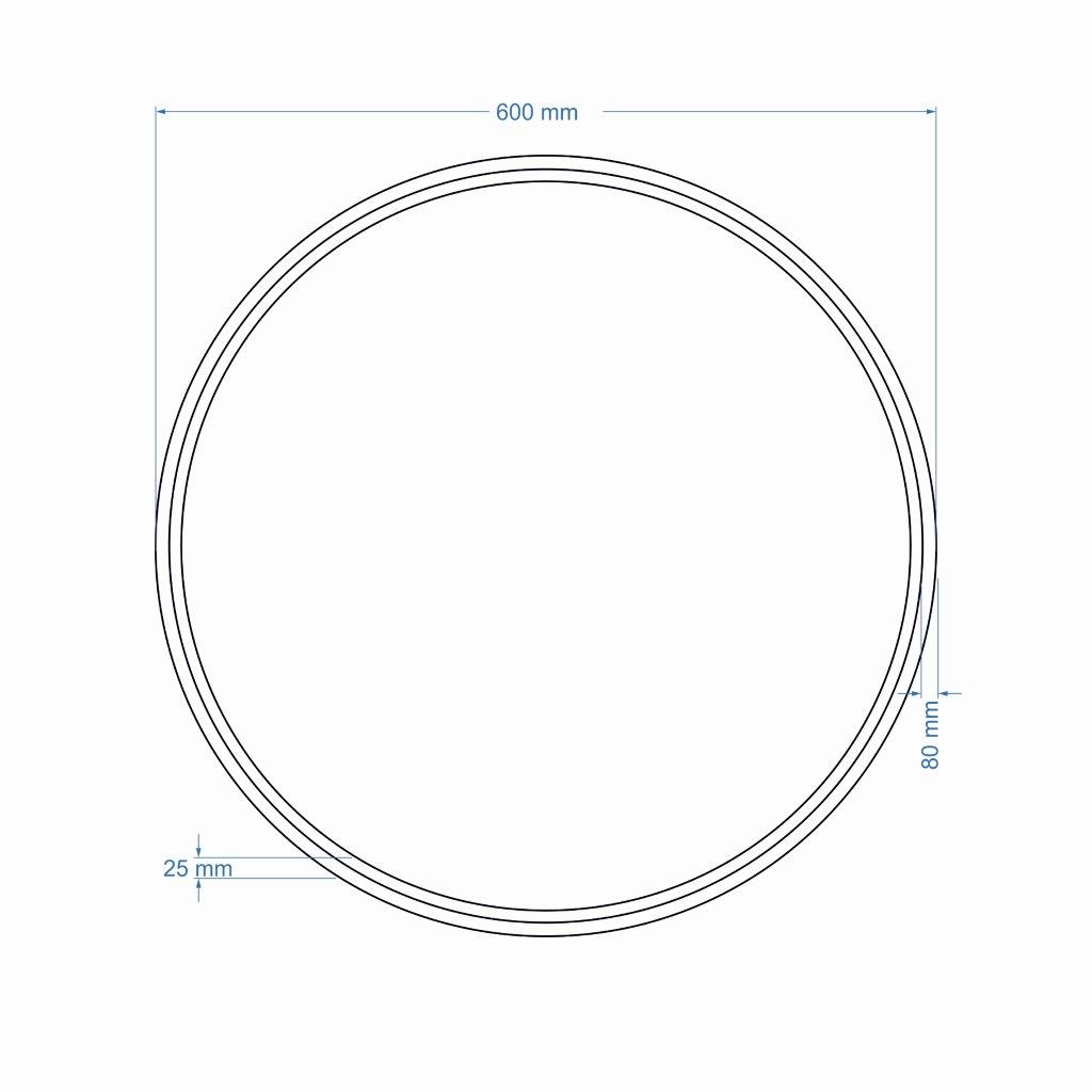 Samar Round Mirror