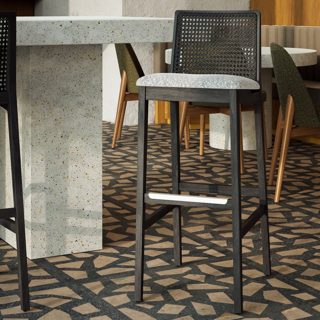 Nardia Cane Bar Stool