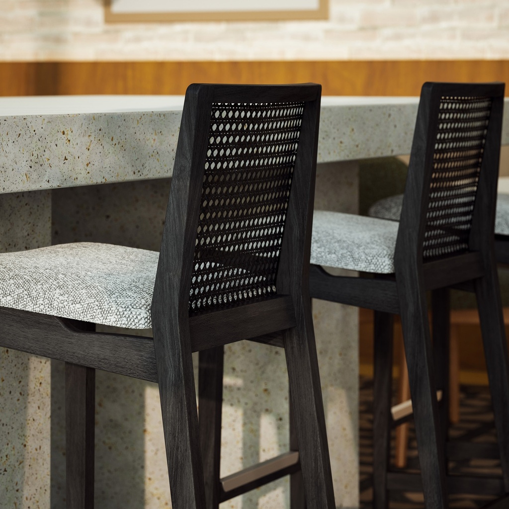 Nardia Cane Bar Stool