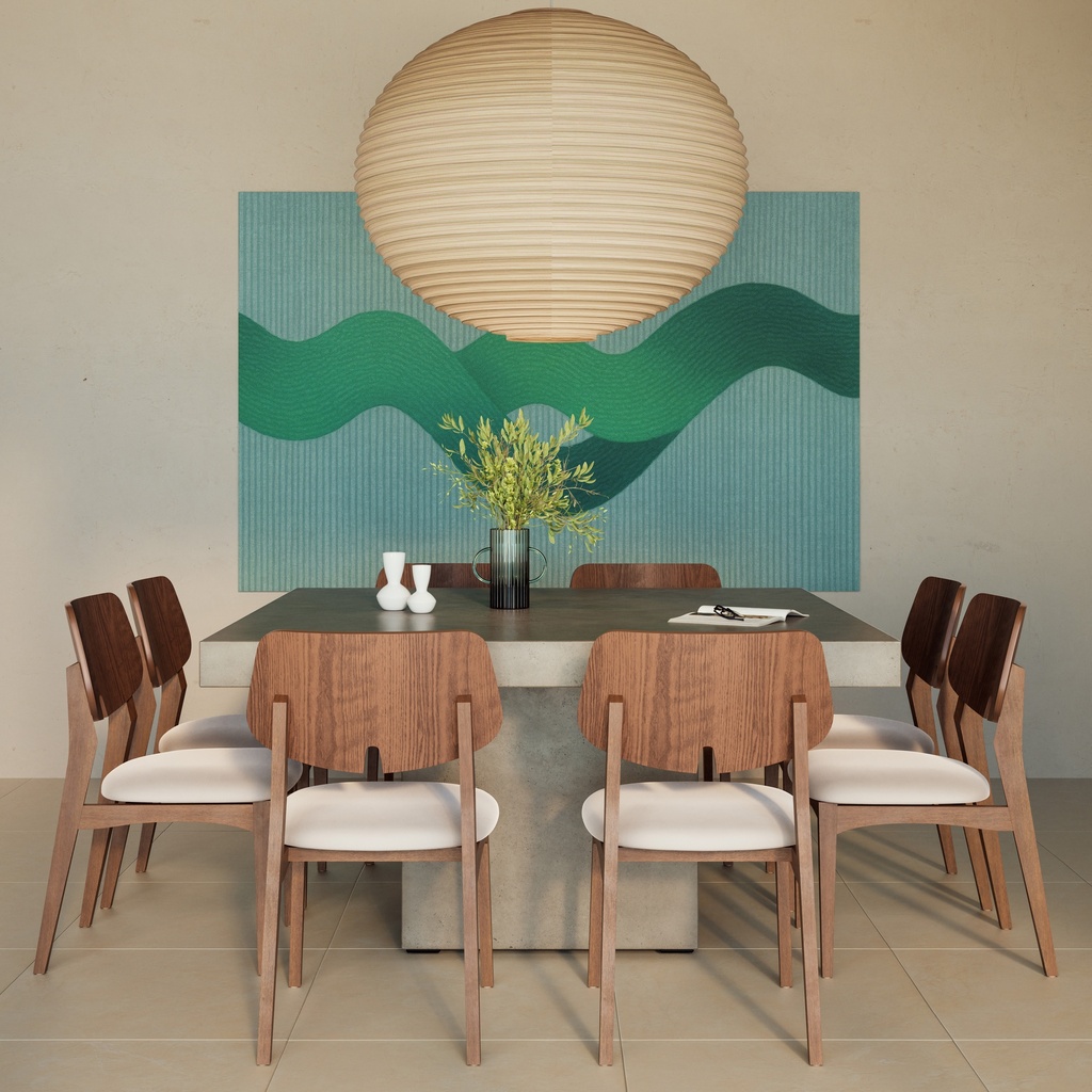 Una 59" Square Table - Dining Height