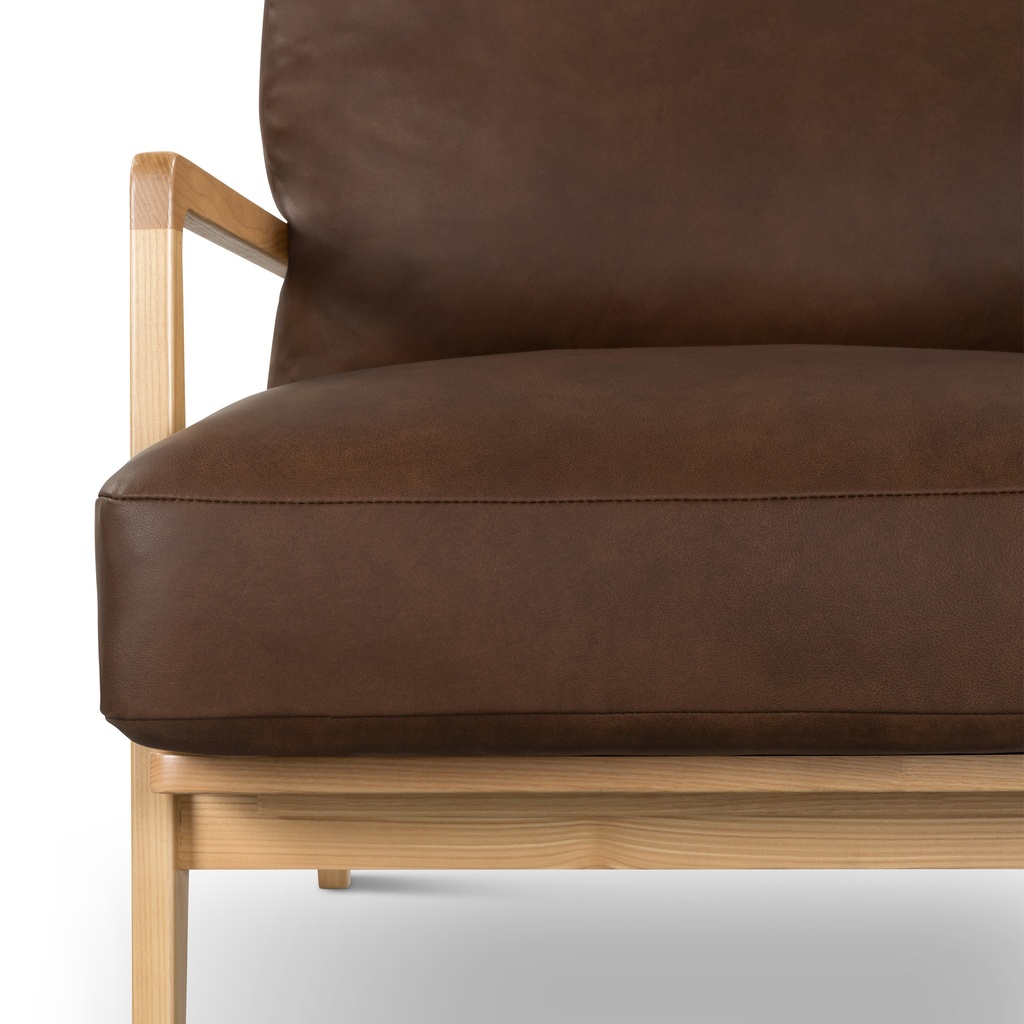 Carmelo Genuine Leather Accent Chair