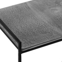 Noemi Cast Aluminum Magazine End Table