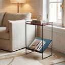 Noemi Enamel Magazine End Table