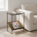 Noemi Cast Aluminum Magazine End Table