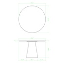 Mona Wood Round Dining Table