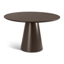 Mona Lacquered Glass Round Dining Table