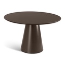 Mona Lacquered Glass Round Dining Table
