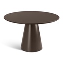 Mona Lacquered Glass Round Dining Table
