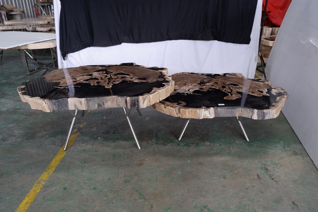 Lastra Coffee Table - Natural Dark (Set of 2)