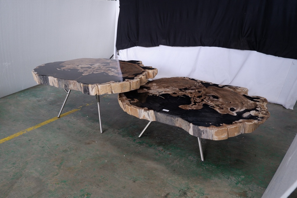Lastra Coffee Table - Natural Dark (Set of 2)
