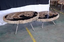 Lastra Coffee Table - Natural Dark (Set of 2)