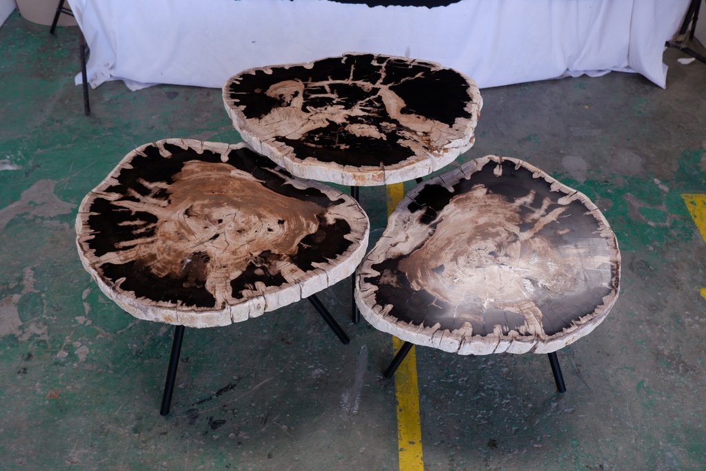 Jeno Nesting Coffee Table (set of 3) - Natural Dark