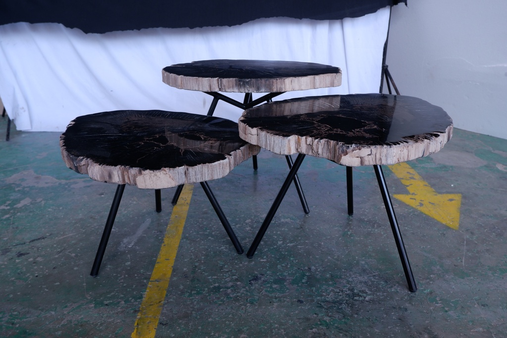 Jeno Nesting Coffee Table (set of 3) - Natural Dark