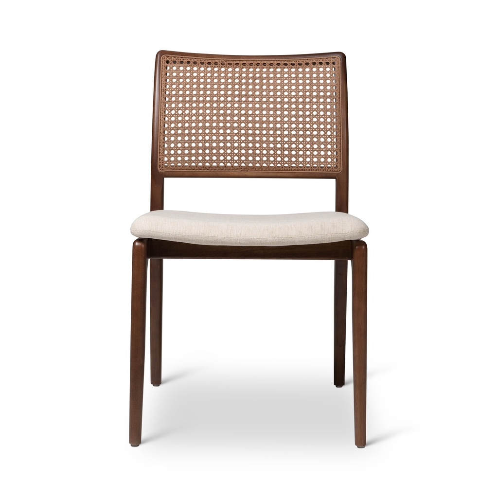 [BSM-208068-06] Charlotte Cane Side Chair (Medley Ivory, Nogal, Nogal)
