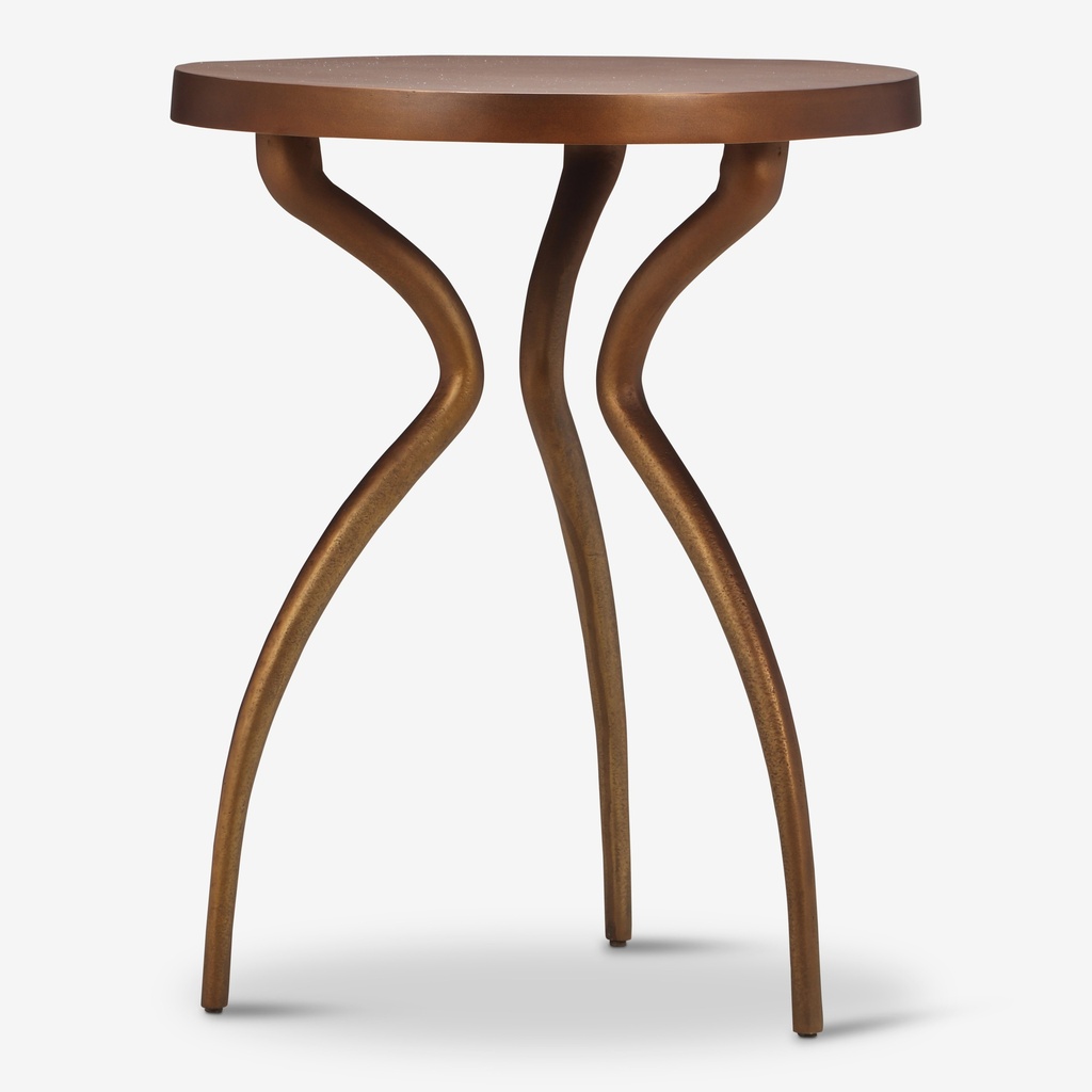 [IJ-SARP-ET-AB] Sarp End Table (Antique Brass)