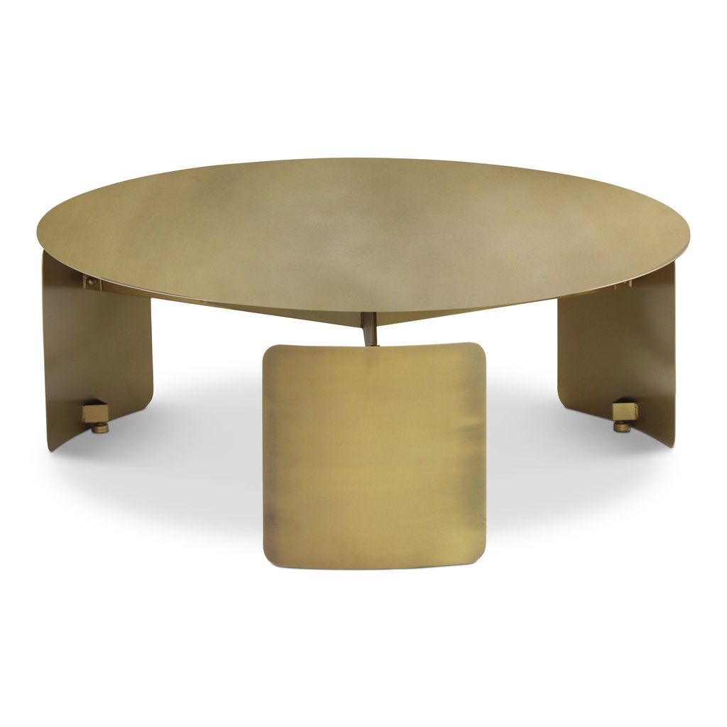 [ISN-F084B-IB] Senshi Industrial Coffee Table (Industrial Brass)