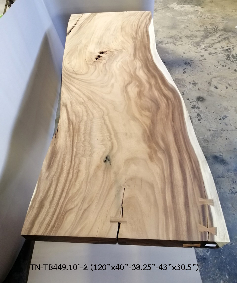 [SN677-TN-TB449-10-02] 120" Freeform Dining Table (SN677-TN-TB449-10-02)