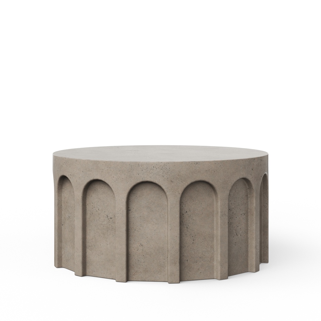 [VGS-ATLAS-CT] Atlas Round Coffee Table (Dark Grey)