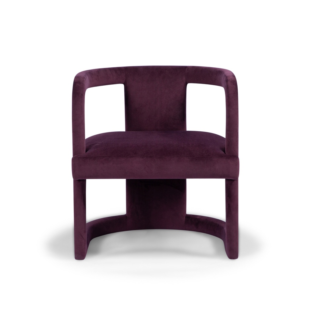 [VF-RORY-1S-037PL] Rory Accent Chair (Stax 037 Plum)