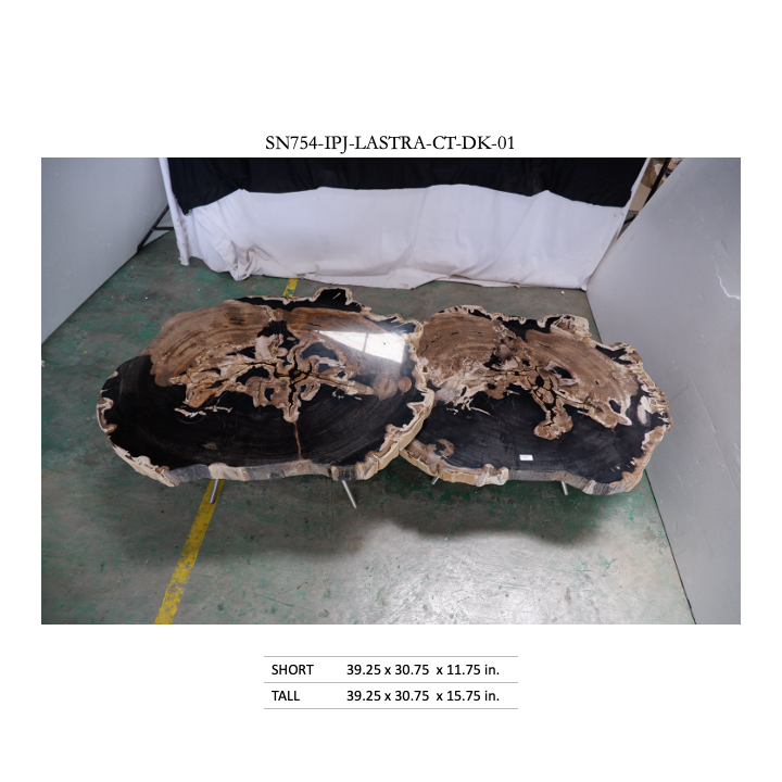 Lastra Coffee Table - Natural Dark (Set of 2)