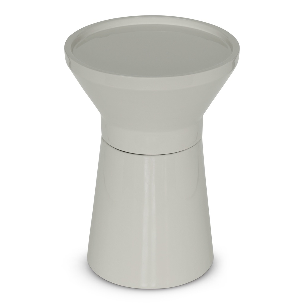 [ISN-SABINE-ET-BW] Sabine Enamel End Table (Bone White)