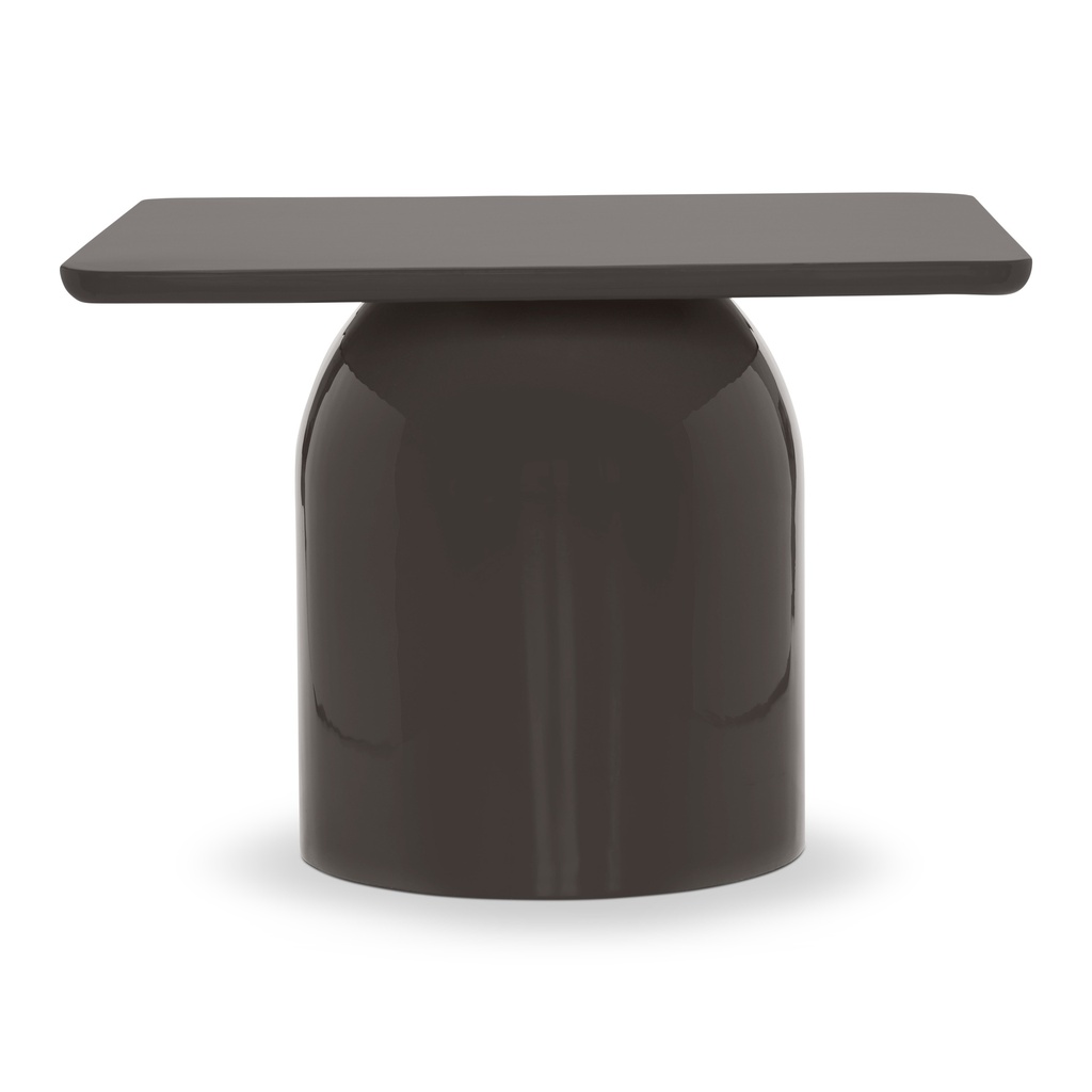 [ISN-ALESSIA-CT-17DU] Alessia Enamel Coffee Table (16.5"h) (Deep Umber Brown)