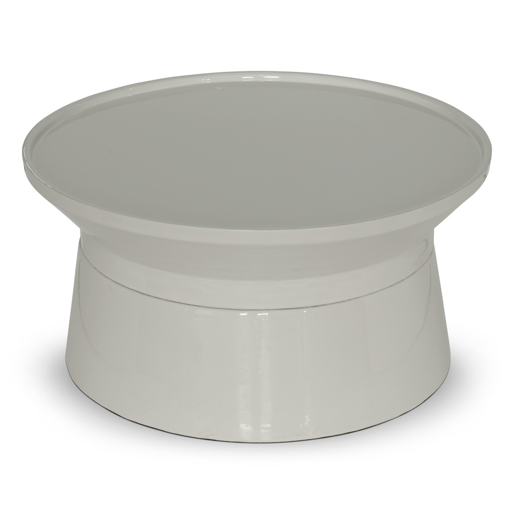 [ISN-SABINE-CT-BW] Sabine Enamel Coffee Table (Bone White)
