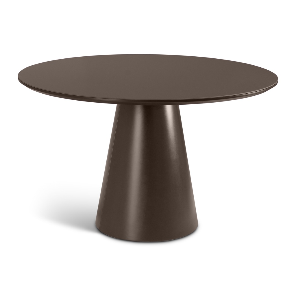[BSM-208226-52] Mona Lacquered Glass Round Dining Table (Cafe)