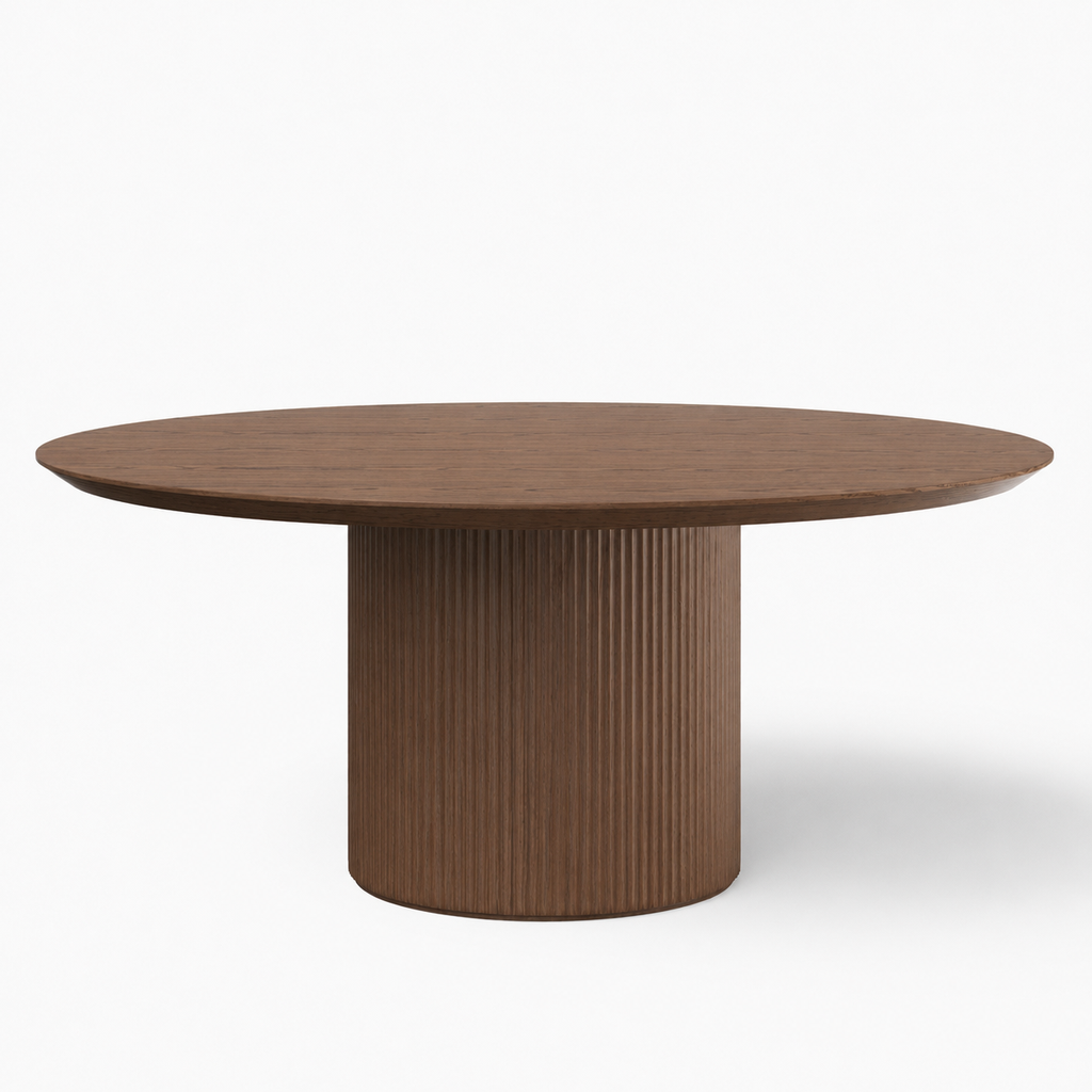 [BSM-208098-08] Atenas Round Dining Table (Nogal, 71")