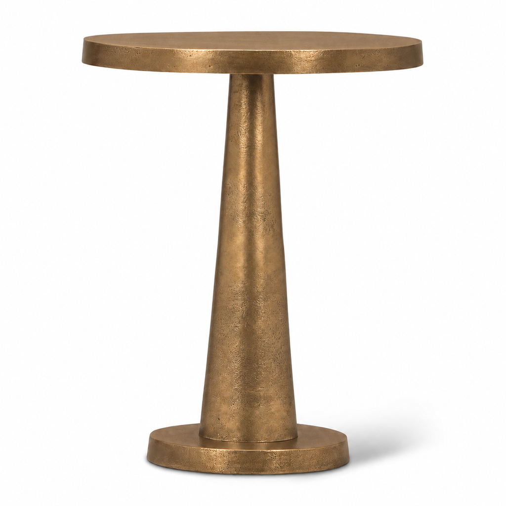 [IJ-CLARK-ET-AB] Clark End Table (Antique Brass)