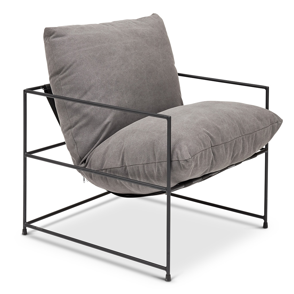 [CPR-TRENT-FC62] Trent Accent Chair (Washed Grey)