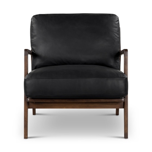 Carmelo Genuine Leather Accent Chair